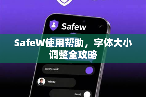 SafeW使用帮助，字体大小调整全攻略