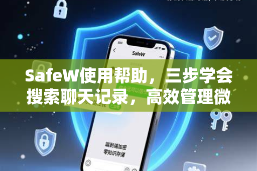 SafeW使用帮助，三步学会搜索聊天记录，高效管理微信数据