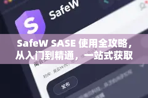 SafeW SASE 使用全攻略，从入门到精通，一站式获取高效安全帮助