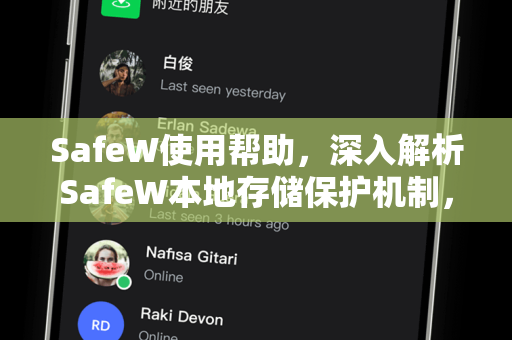 SafeW使用帮助，深入解析SafeW本地存储保护机制，保障数据安全